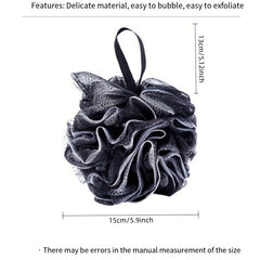 Bamboo Charcoal Bath Ball Mesh Sponge Shower Ball for Soft Skin