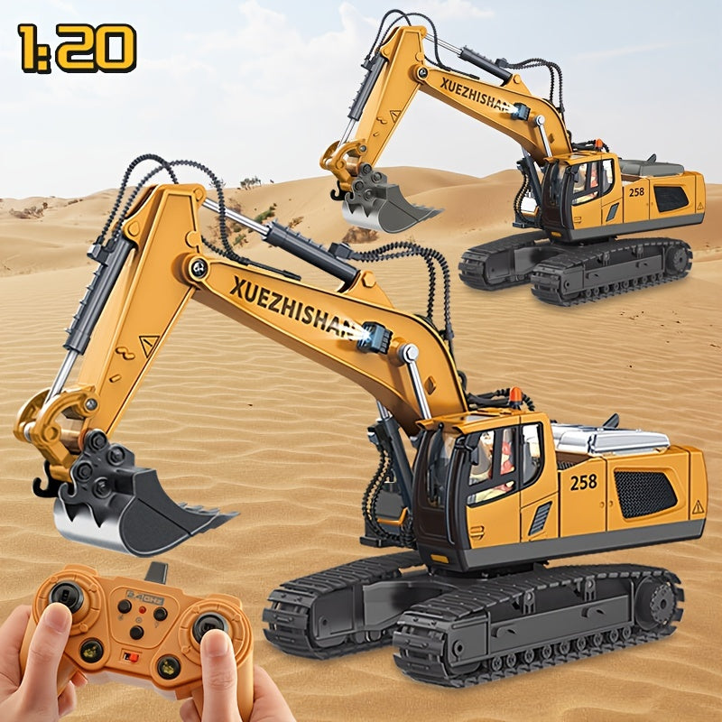 Kids Remote Control Excavator Crawler Digging Machine Toy