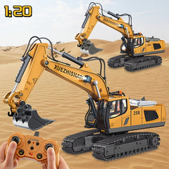 Kids Remote Control Excavator Crawler Digging Machine Toy