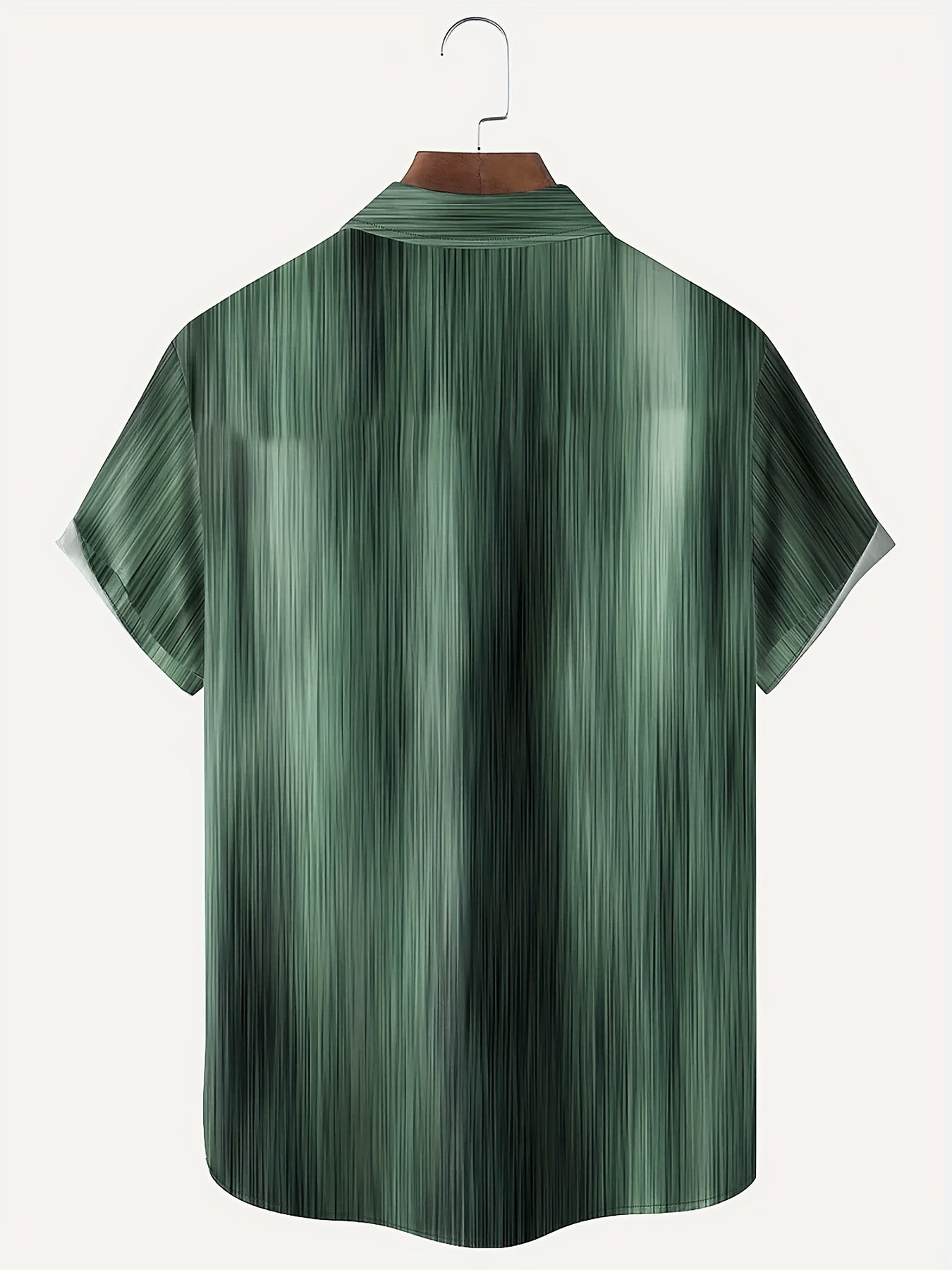 Vintage Gradient Stripe Print Shirt for Men
