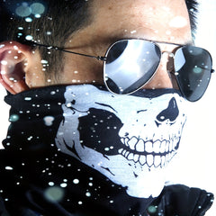 Skull Face Mask Neck Scarf Ghost Skeleton Biker Masks Outdoor Breathable