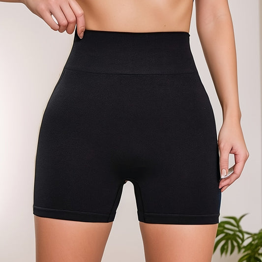 Women's High Waisted Yoga Fitness Shorts Quick Drying Tight Fitting