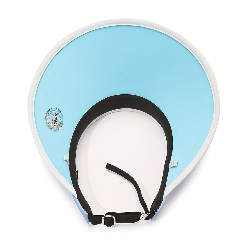Gradient Casual Visor Hat Wide Brim UV Protection Sun Hat