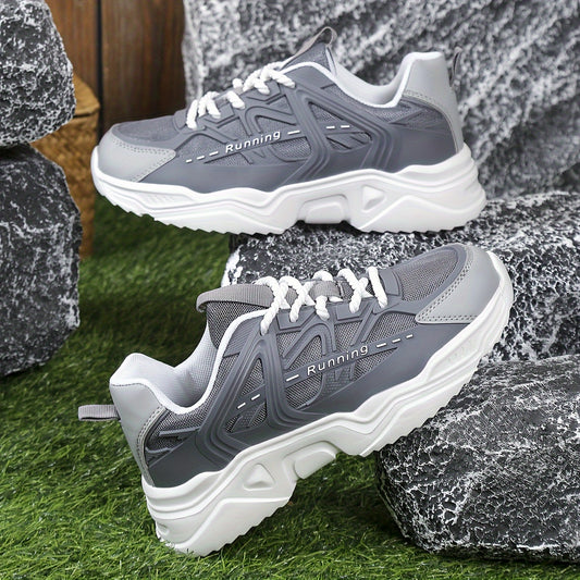 Women's Mesh Platform Sneakers Lace Up Outdoor Shoes