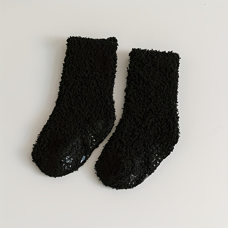 Winter Children's Plush Socks Thick Warm Keeping Socks Non-slip Baby Socks
