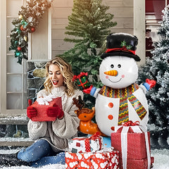 Santa Claus Aluminum Film Balloon for Christmas Decor