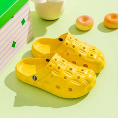 Women's Solid Platform Clogs Slip On Round Toe Non slip Soft Sole Slides