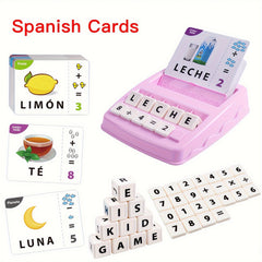 Spanish 2 in 1 Matching Letter & Math Toy for Kids