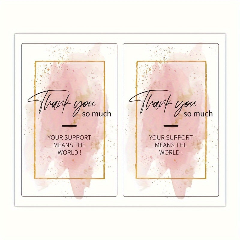 50pcs Thank You For Your Order Stickers - Gift Package Labels