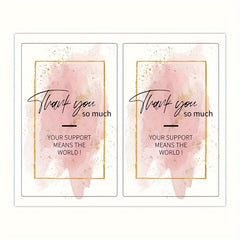 50pcs Thank You For Your Order Stickers - Gift Package Labels