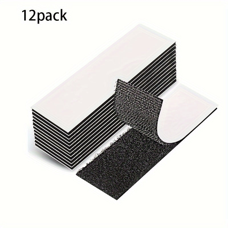 12pcs Hook Loop Tape 2 X 10 Double Sided Adhesive Sticky Tape