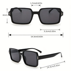 3 Pairs Square Sunglasses Unisex Anti Glare UV400 Shades for Driving