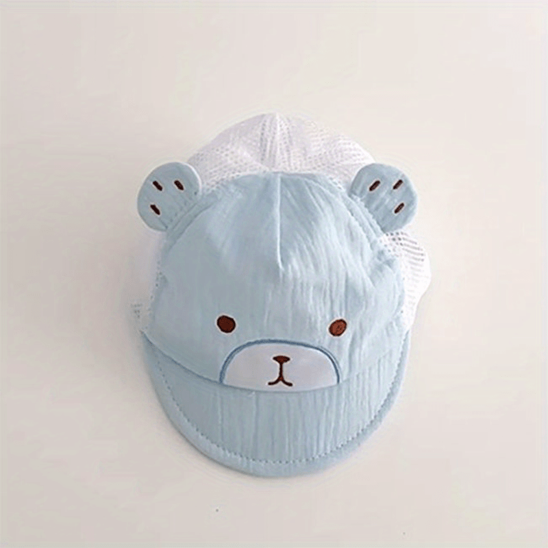 Baby Girls Cartoon Bear Cap Sun Protection Soft Comfortable Cap