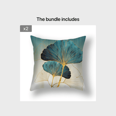 Ginkgo Leaf Pillowcase 45x72 cm Home Office Decorative Cushion Cover