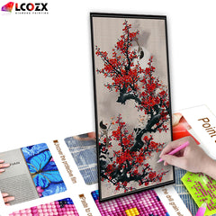 Plum Blossom 5D Diamond Painting Kit Full Round Diamonds