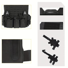 Men's Tactical Vest Quick Release Waterproof Nylon for Mountaineering