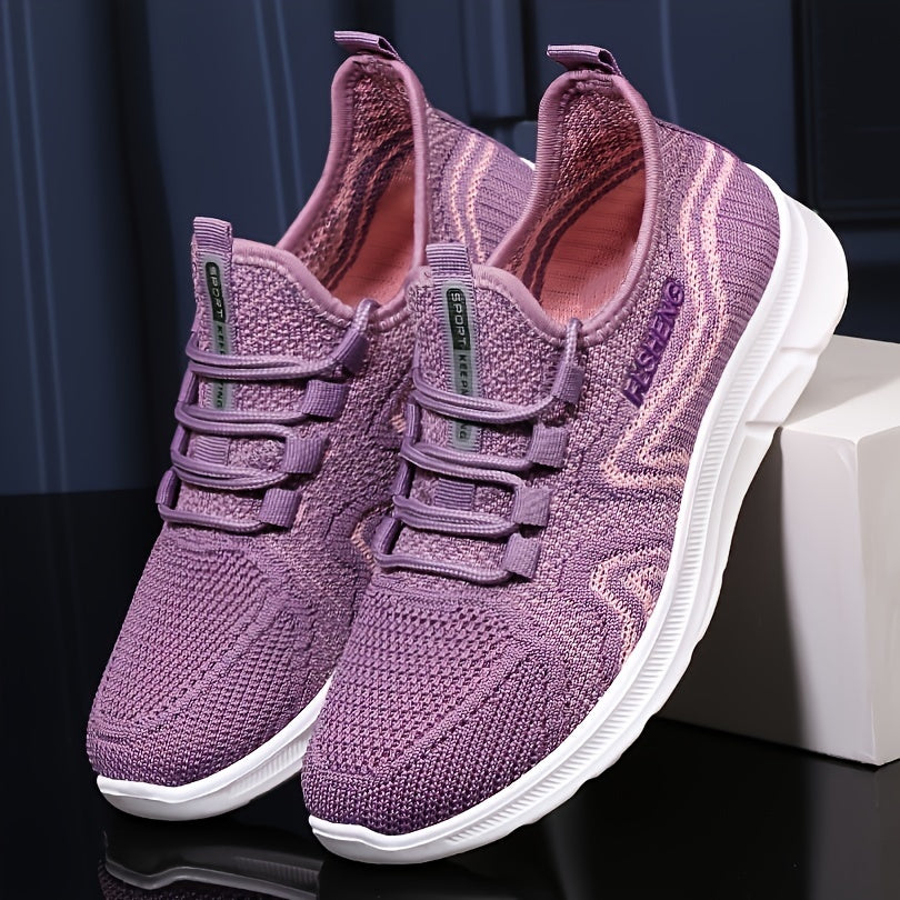 Soft Thick Sole Mesh Breathable Woven Shoes for Outdoor School Travel Walking