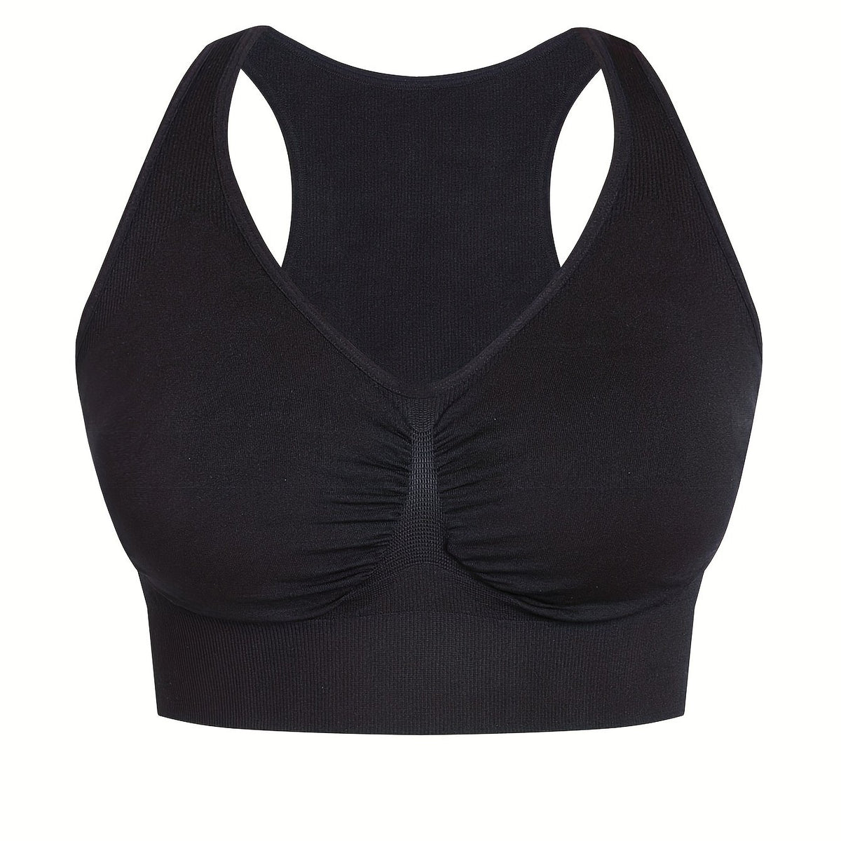  Sports Bra Ruched Seamless Workout Bra