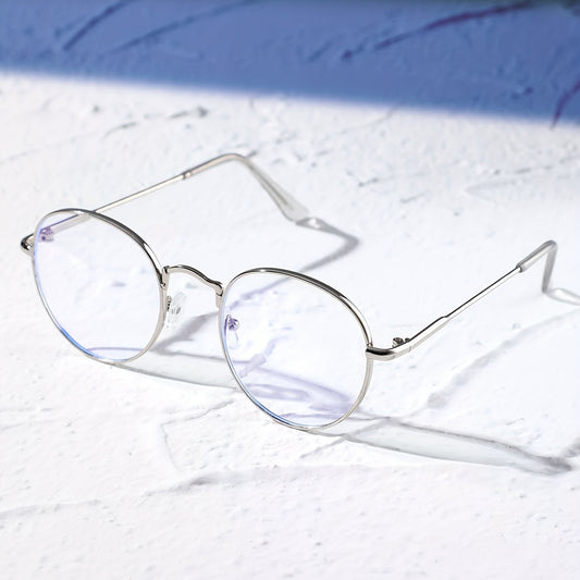 Minimalist Round Frame Clear Lens Glasses