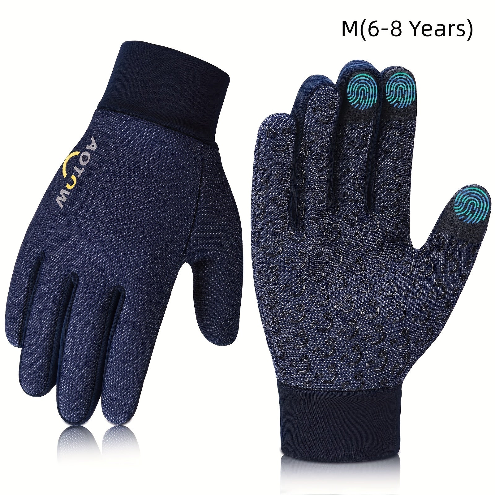 Kids Winter Touch Screen Sport Gloves - Non-slip Warm