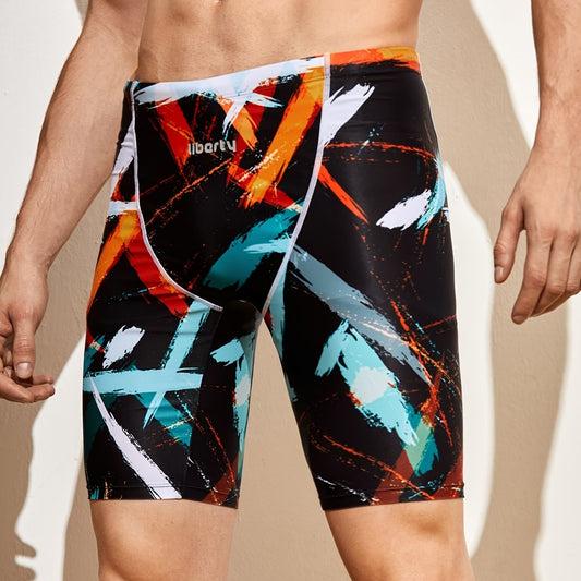Quick Dry Men's Swim Boxer Briefs for Swimming and Surfing