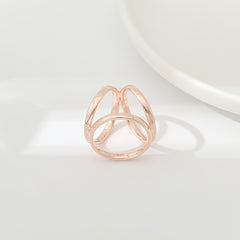 Geometric Criss Cross Scarf Buckle 1pc For Women Scarf