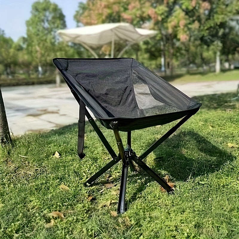 Portable Aluminum Alloy Folding Chair with Umbrella for Outdoor Camping