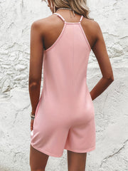 V Neck Cami Romper Jumpsuit Women's Clothing