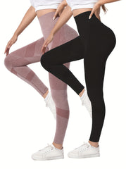 High Stretch Sports Leggings High Waist Running Workout Tight Pants