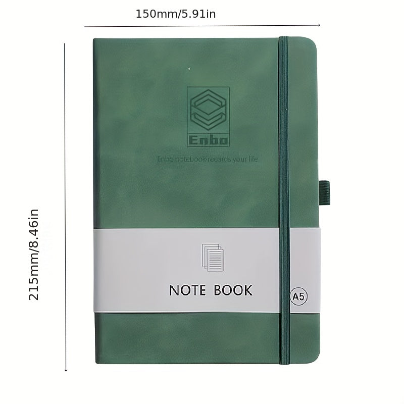 PU Leather A5 Notebook Business Journal Book with Strap
