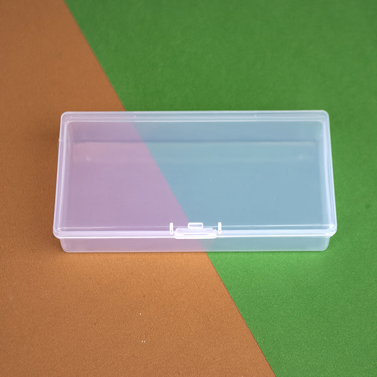 Plastic Transparent Jewelry Storage Box Nail Rhinestone Case