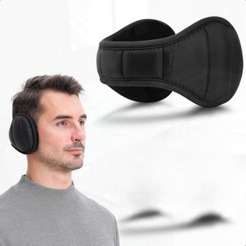 Aigra Men'S Winter Folding Ear Muffs Plush Lining Warm Head Protection