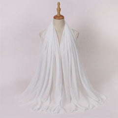 Chiffon Scarf Hijab Shawl Casual Head Wrap Turban Windproof Outdoor Travel