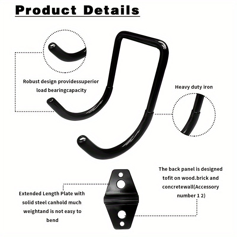 Heavy Duty Garage Storage Hooks Wall Mount Garage Hanger Organizer
