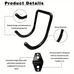 Heavy Duty Garage Storage Hooks Wall Mount Garage Hanger Organizer
