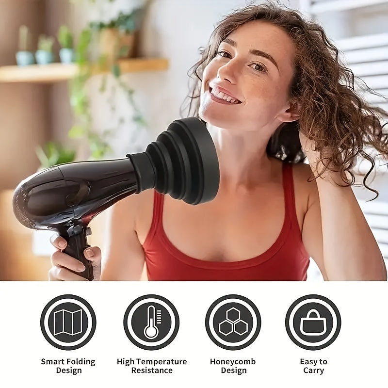 Universal Hair Diffuser Folding Retractable Silicone Hood Hairdressing Dryer