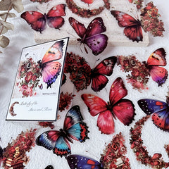 30pcs Flower & Butterfly Notebook Stickers Scrapbook Label Diary Stat