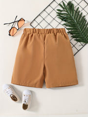 'Boys' Printed Sports Shorts, Drawstring, Big Boys, Summer Casual
