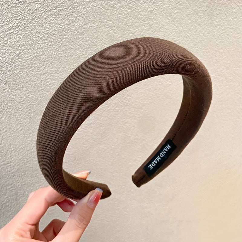 Retro Velvet Headband Wide Brim Hair Accessory