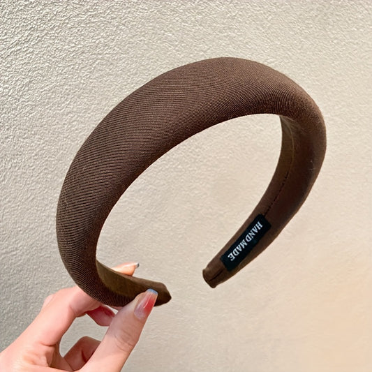 Retro Velvet Headband Wide Brim Hair Accessory