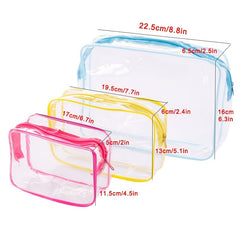 Waterproof Travel Makeup Bag Set for Toiletries and Bath Supplies