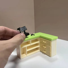 Plastic Cash Register Model for Dollhouse Display