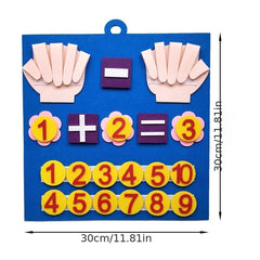 Felt Finger Numbers Math Toy for Kids - Counting Early Learning Toy