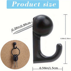 50pcs Plastic Head Cork Board Hooks Decorative Thumb Tacks Hook Transparent
