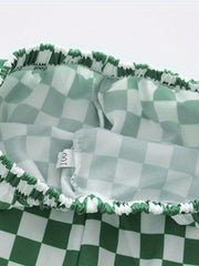 Boys Checkerboard Pants for Spring Summer