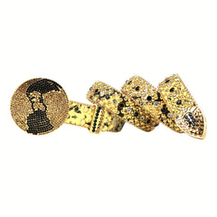 Bling Bling Rhinestone Buckle Belt for Men Women