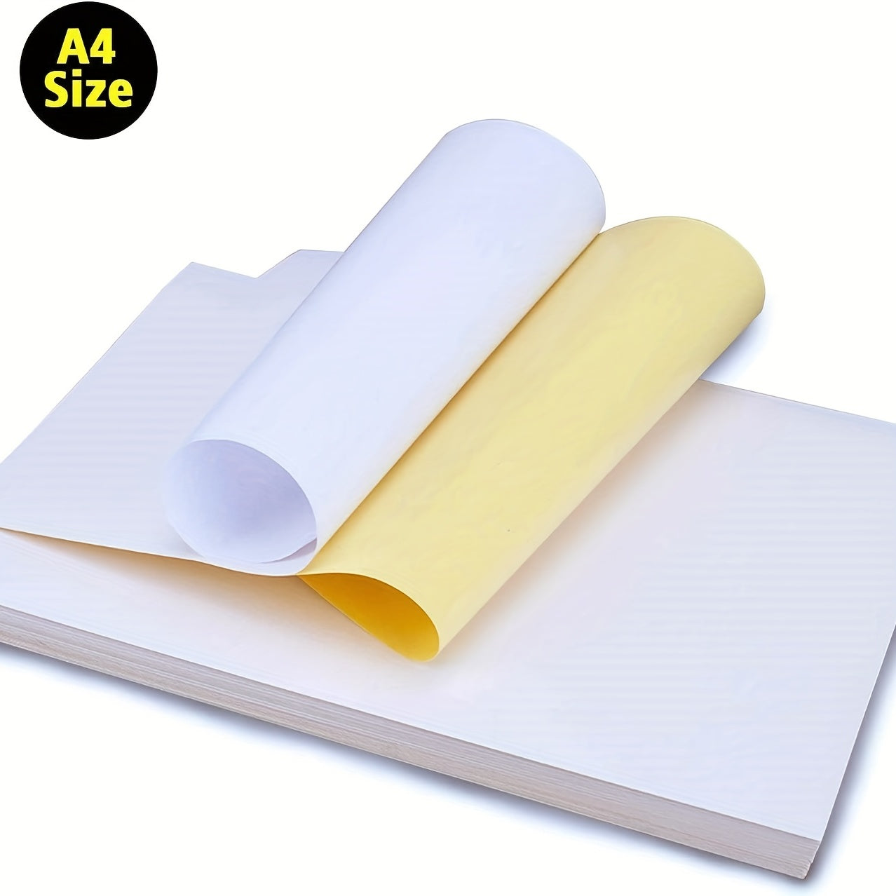 50 Sheets A4 Glossy Adhesive Paper for Printers Quick drying