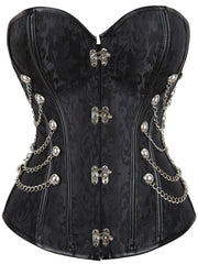 Strapless Corset Tummy Control Lace Up Body Shaper Lingerie