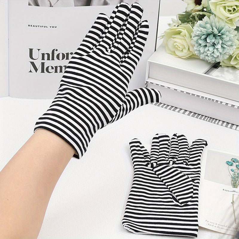 Cotton Sunscreen Gloves for Women and Men - Breathable and Stylish