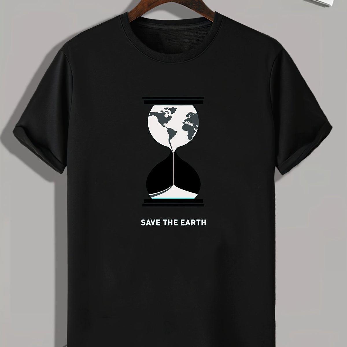 SAVE THE EARTH Men's Graphic T-shirt for Summer